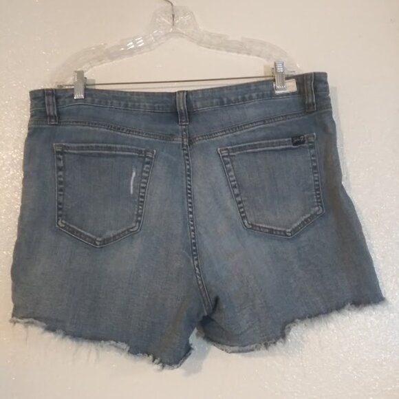 Seven7 women's size 16 denim frayed hem weekend shorts - Picture 4 of 12